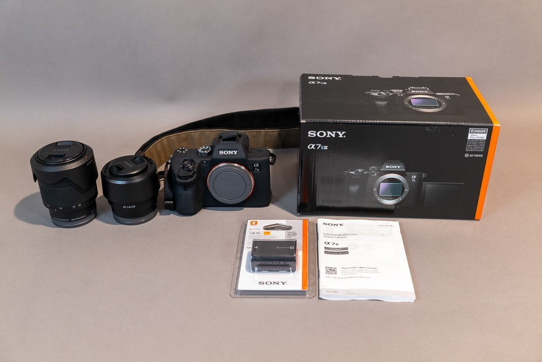 Sony a7III Full Frame Mirrorless Interchangeabl<wbr/>e Lens Camera with 28-70mm, 50mm