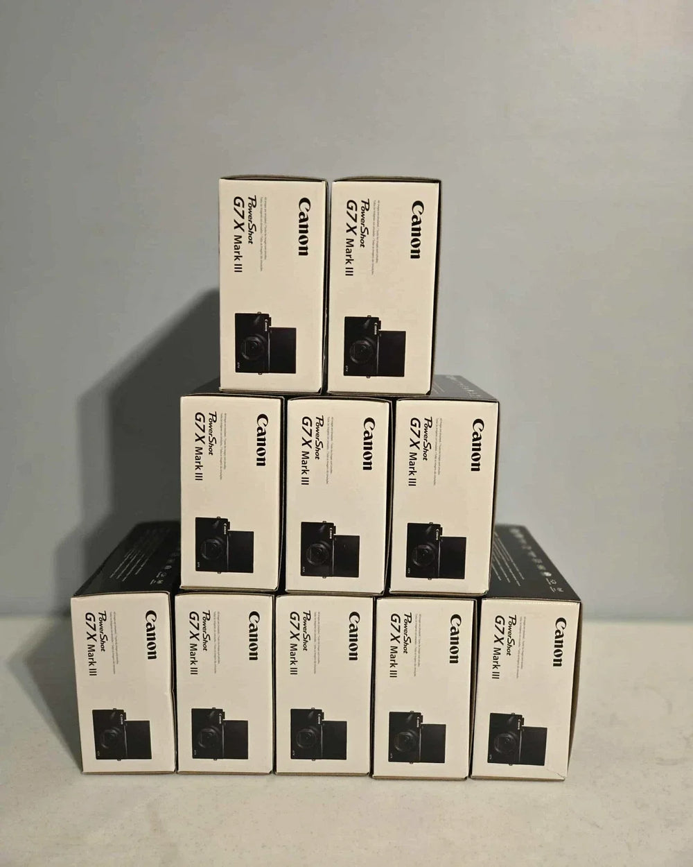 LOT of 10 Canon PowerShot G7 X Mark III 20.1 Digital Camera Black - BRAND NEW
