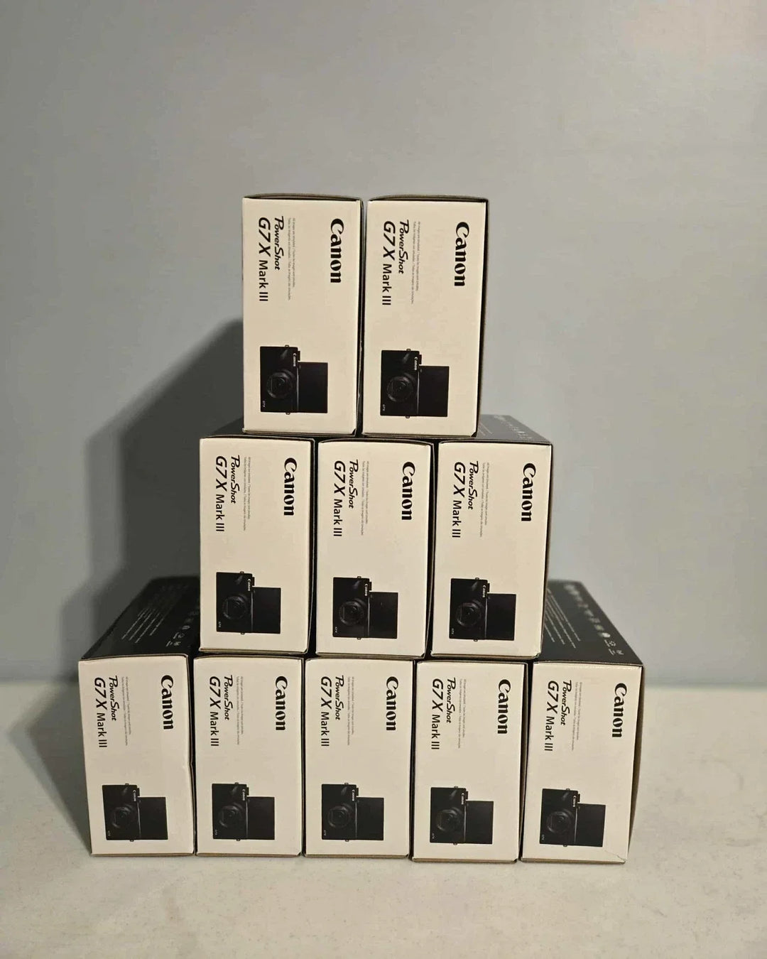 LOT of 10 Canon PowerShot G7 X Mark III 20.1 Digital Camera Black - BRAND NEW